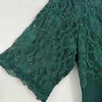 NWT Pinup Fashion Cocktail Dresses Women Lace Top Chiffon Emerald Green Dress Size 14W Photo 5