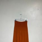 Free People Orange Keep It Real Ribbed Flare Pant Sz M Photo 2
