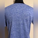 Nike EUC  Purple and White Dri Fit Scoop Neck Workout Top size medium Photo 4