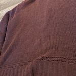 Aerie  Maroon Cable Knit Turtleneck Sweater Photo 1