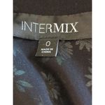 Intermix  Long Sleeve Silk Floral Tiered Midi Dress Black Green White Women Sz. 0 Photo 12