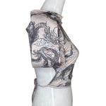 SheIn Women's Backless Dragon Print Mock Neck Long Sleeve Crop Top Y2k Sz L Photo 2