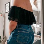 Francesca's Black Off The Shoulder Bodysuit Photo 2