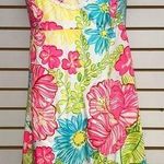 Lilly Pulitzer Brighton Halter Dress Boca Chica Floral Crochet Women's Size 8 Photo 0