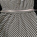 Elle NWT Women’s  Knit Black and White Striped Halter Dress Size Medium Photo 5