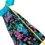 Handmade Vintage 1960's Psychedelic Neon Flower Maxi Dress. Photo 8