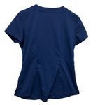 Healing Hands Purple Label Women Scrub Top S Navy Stretch Pockets Medical Nurse Photo 3