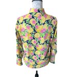 Ibkul Womens Top Long Sleeve Lemons Print Golf Athletic Mesh Large Colorful Yellow Photo 1