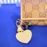 Pearl Heart Keychain with Gold Accents White Photo 10