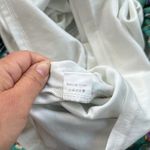 Reverse  Tie Front Button Down Sleeveless Floral Dress Cream Green Medium Photo 6