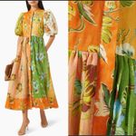 ALEMAIS Hotel Lamu Spliced Floral Shirt Midi Dress Size US 6 AU 10 Photo 9