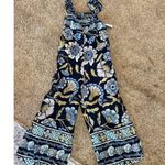 Free People NWT  NWT Bali Albright Jumpsuit in Navy Combo Sz Medium $148 Photo 4