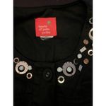 Hearts Of Palm Jacket Womens Petite Black Embellished Scoop Neck Button Front Size undefined Photo 5
