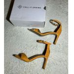 Call it spring Call‎ It Spring Burnt Orange Ankle Strap Heels Size 7 Photo 0
