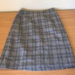 Grey plaid mini preppy schoolgirl office core skirt Measurement in pics Excellent condition Size M Photo 0