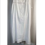 Vince Draped Sleeveless Linen Blend Midi Dress Large Optic White New Photo 7