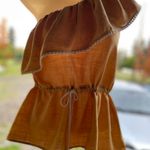 ZARA  Brown One-Shoulder Blouse Photo 1