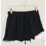 Hollister  black casual lace hem slip on shorts Photo 3