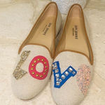 Jon Josef Gatsby Love Flat natural linen size 7.5 Tan Photo 0