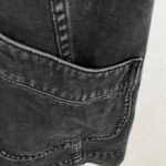 Coach : Black Denim Button Front Mini Skirt- pockets-100% cotton- 2 Photo 3