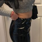 Black Faux Leather Skirt Size M Photo 1