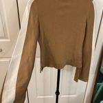 INC Weighted Rayon Bell sleeve top with shimmer fabric Tan Photo 3