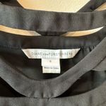 Diane Von Furstenberg DVF Melanie long sleeve cage neck black silk dress size 6 Photo 5