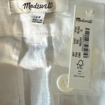 Madewell The Harlow Wide-Leg Pant in 100% Linen Eyelet White Size 10 NWT Summer Photo 10
