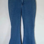 SheIn Extreme Flare Bell Bottom Jeans Corset Lace Tie Sz 28x32 EUC 0196 Photo 0