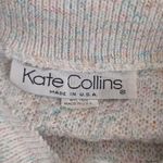 Vintage Kate Collins Iridescent Collar Sweater White Size M Photo 6