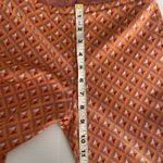 ZARA Women  HIGH‎ RISE FLARED JACQUARD PANTS ORANGE MULTI 70s Photo 8