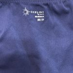 Aerie OFFLINE Real Me Ruched Blue Exercise Crop Top Swim Top Size XS Photo 6