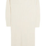 River Island  Dawn Long Sleeve Rib Maxi Sweater Dress - Cream Size M Photo 0