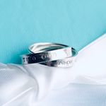 Tiffany & Co. 1837 Interlocking Circles Ring Sterling Silver — Size 5 Photo 2