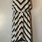 Seven7  striped drop waist high low dress Photo 0