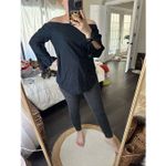 Free People  Women’s Extra Small Black Show Me Some Shoulder Off Shoulder Blouse Photo 1