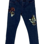Pilcro and the Letterpress Anthropologie Sequin Floral Slim Boyfriend Jean Photo 0