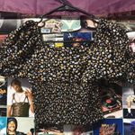 Romwe Ditsy Floral Shirredknot Crop Top Photo 2