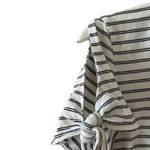 J.Crew  Black White Stripes Cold Shoulder Round Neck Short Sleeves Tshirt S #1707 Photo 4