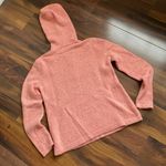 TSE  100% Cashmere Hooded Knit Sweater 3 Button Soft Pink Vintage Photo 4