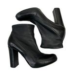 Chloé READ CHLOE SZ 6 ? Leather Sock Bootie Stretch Heel Black Ankle Heel Boots Italy Photo 0