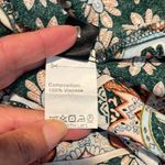 SheIn  Womens‎ Surplice Front Boho Dress V Neck Batwing Sleeve Green Orange Large Photo 9