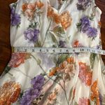 Calvin Klein  floral white Hydrangea High-Low wedding guest dinner Maxi Dress 6 Photo 13