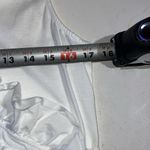 Ralph Lauren White Ruffle V-Neck Blouse women’s size P/L Photo 4