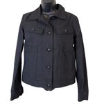 Ralph Lauren  Black Coated Sparkle Denim Jacket Photo 12