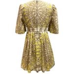 See By Chloe  Printed Cotton Dress Pockets Yellow Tan Size 4 Photo 1