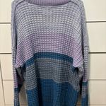 Urban Outfitters BDG Max Oversized Waffle Knit Sweater Purple Photo 2