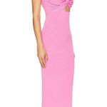 SNDYS Maia Dress in Pink Medium New Womens Strapless Knit Midi Photo 1