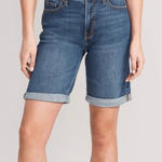 Old Navy Women’s High Rise OG Straight Jean Shorts Size 8 Photo 0