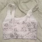 Calia White and Black Patterned Sports Bra Photo 1